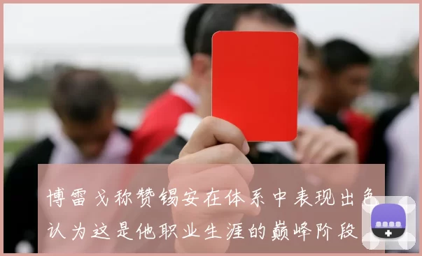 博雷戈称赞锡安在体系中表现出色认为这是他职业生涯的巅峰阶段